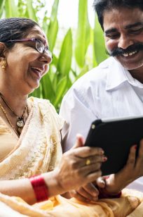 A happy Indian couple spending time together